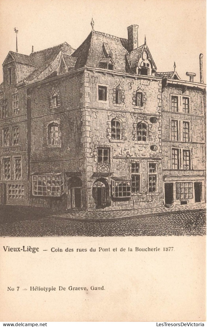 BELGIQUE - Liège - Coin Des Rues Du Pont Et De La Boucherie - Carte Postale Ancienne - Liège
