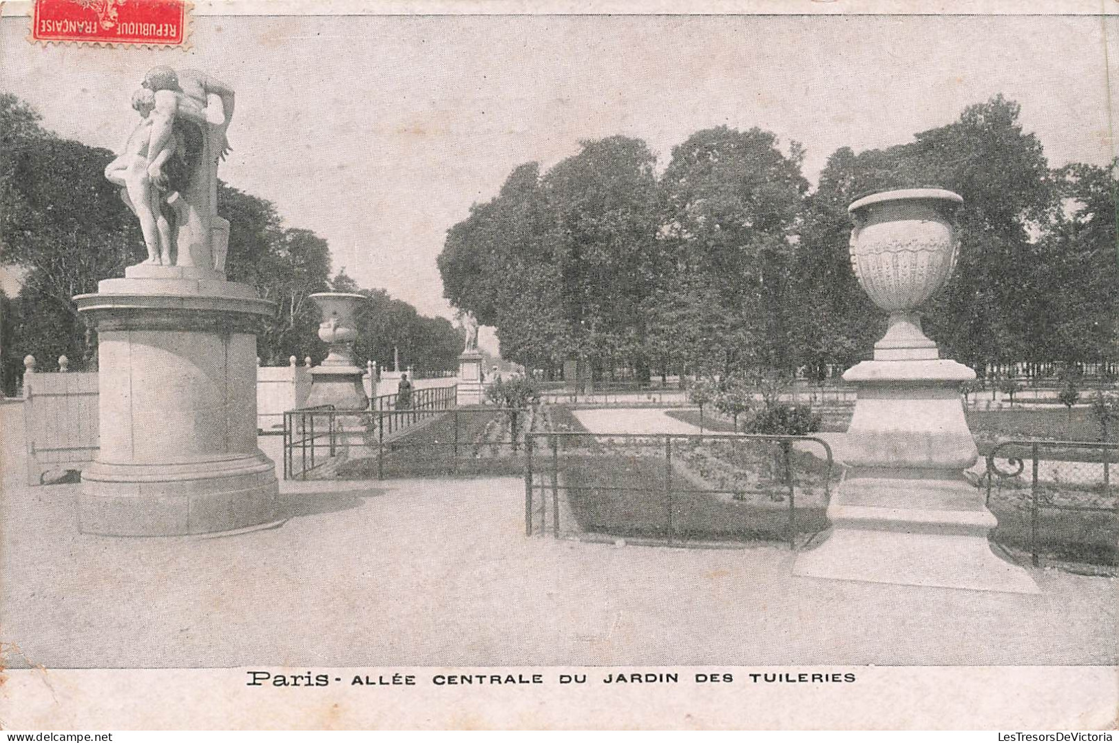 FRANCE - Paris - Allée Centrale Du Jardin Des Tuileries - Carte Postale Ancienne - Parcs, Jardins