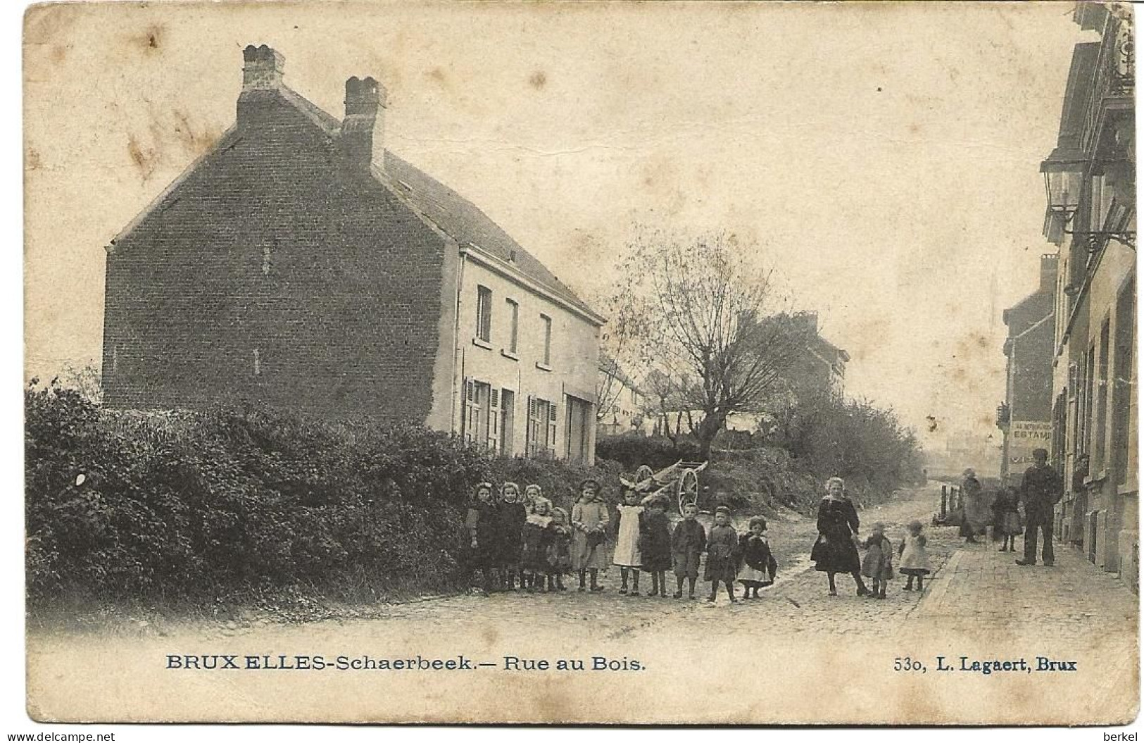 BRUXELLES SCHAERBEEK RUE AU BOIS Circa 1901 Nr  642 D1 - Schaerbeek - Schaarbeek