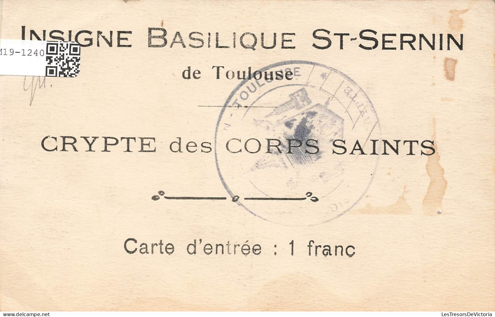 FRANCE - Toulouse - Basilique Saint-Sernin - Carte Postale Ancienne - Toulouse