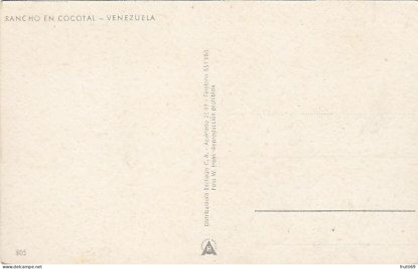 AK 176037 VENEZUELA - Rancho En Colonial - Venezuela