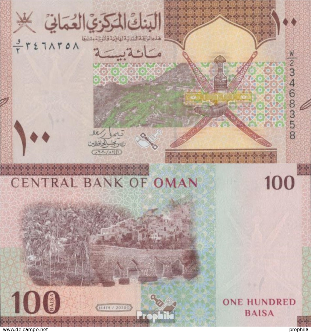 Oman Pick-Nr: W49 (2020) Bankfrisch 2020 100 Baisa - Oman