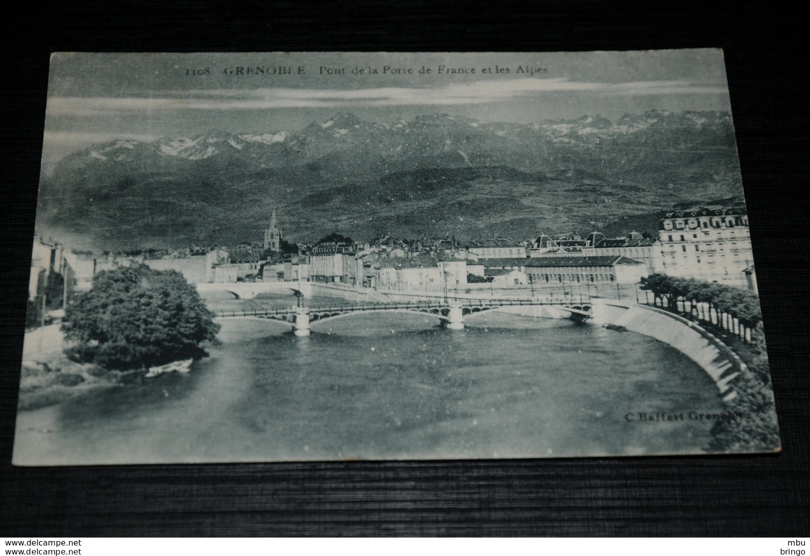 A9217         GRENOBLE, PONT DE LA PORTE DE FRANCE ET LES ALPES - Grenoble