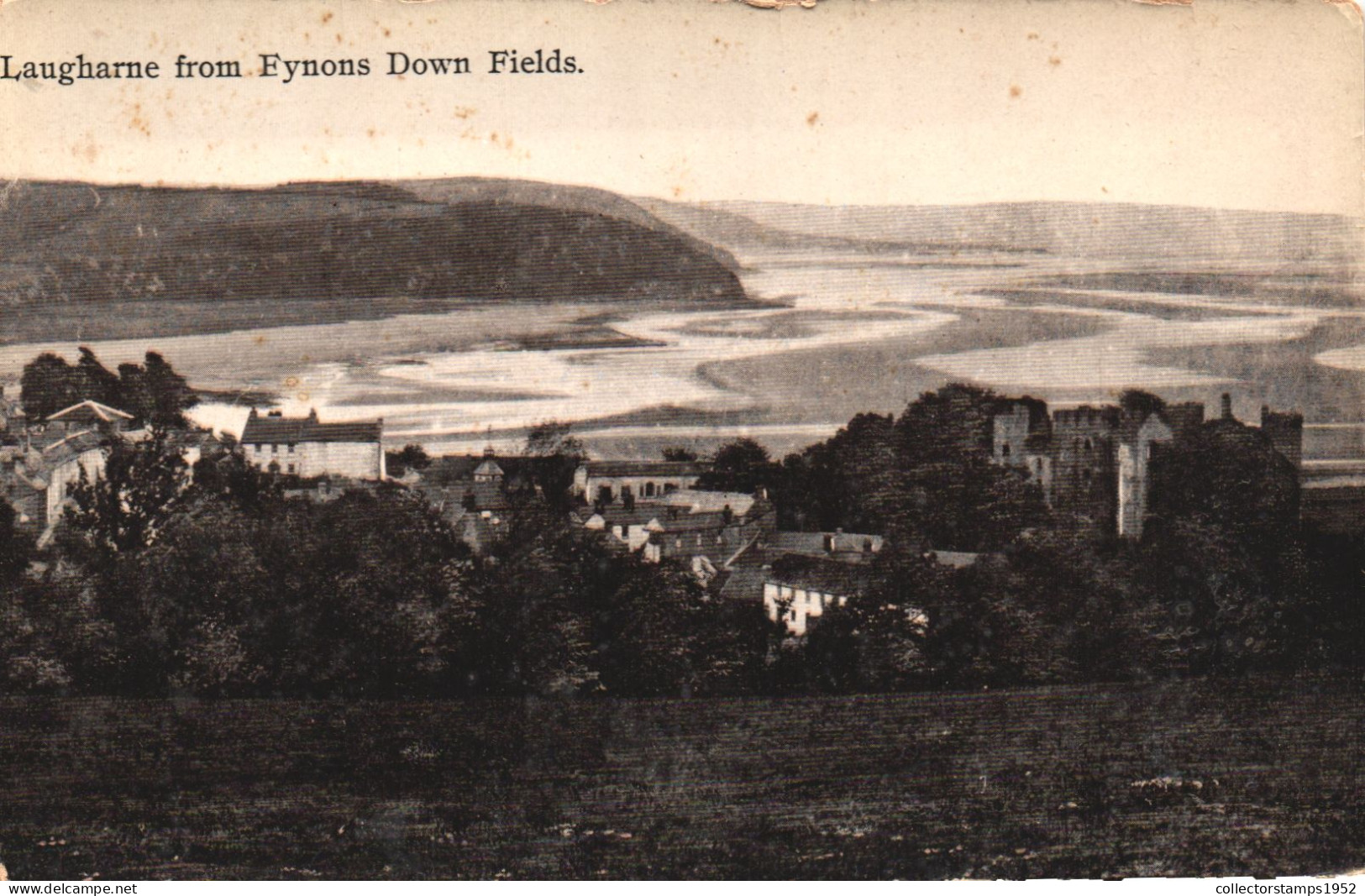 LAUGHARNE, FYNONS DOWN FIELDS, ARCHITECTURE, WALES, UNITED KINGDOM - Carmarthenshire