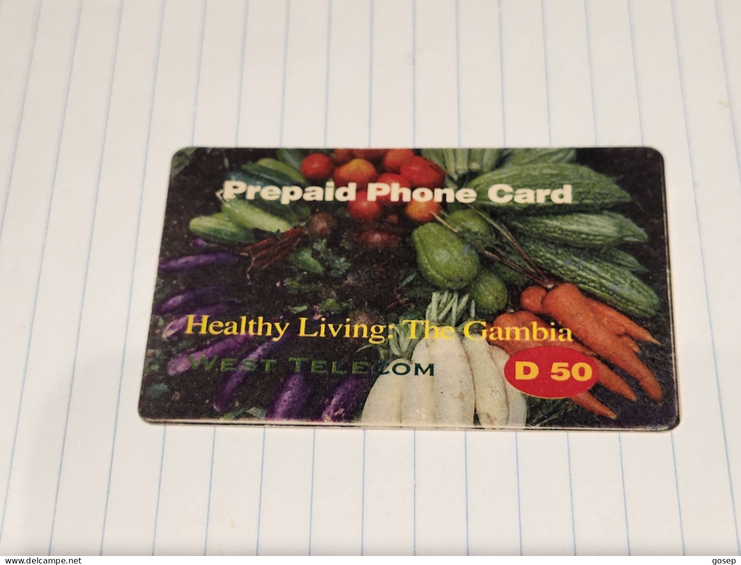 GAMBIA-( GM-PRE-WTL-0003A)-Healthy Living The Gambia-(2)-(D50.00)-(6613971249)-(119353)-used Card+1card Prepiad Free - Gambia