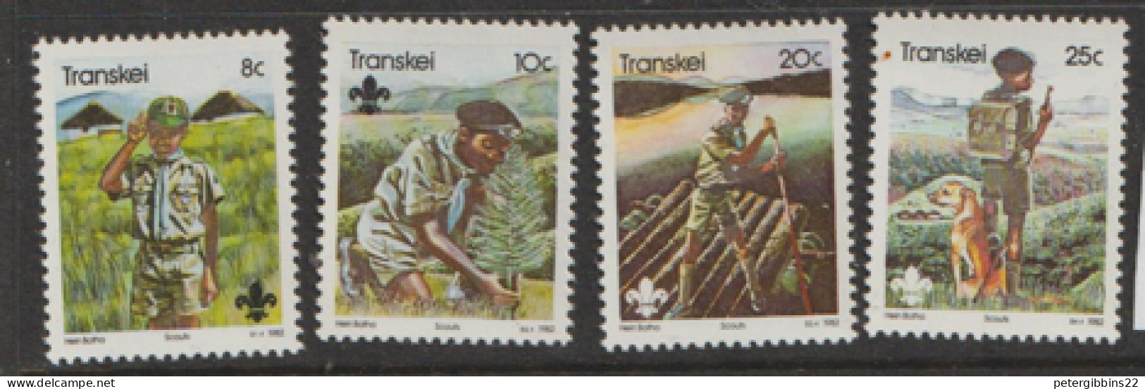 Transkei  1982 SG 104-7  Scouts  Unmounted Mint - Transkei