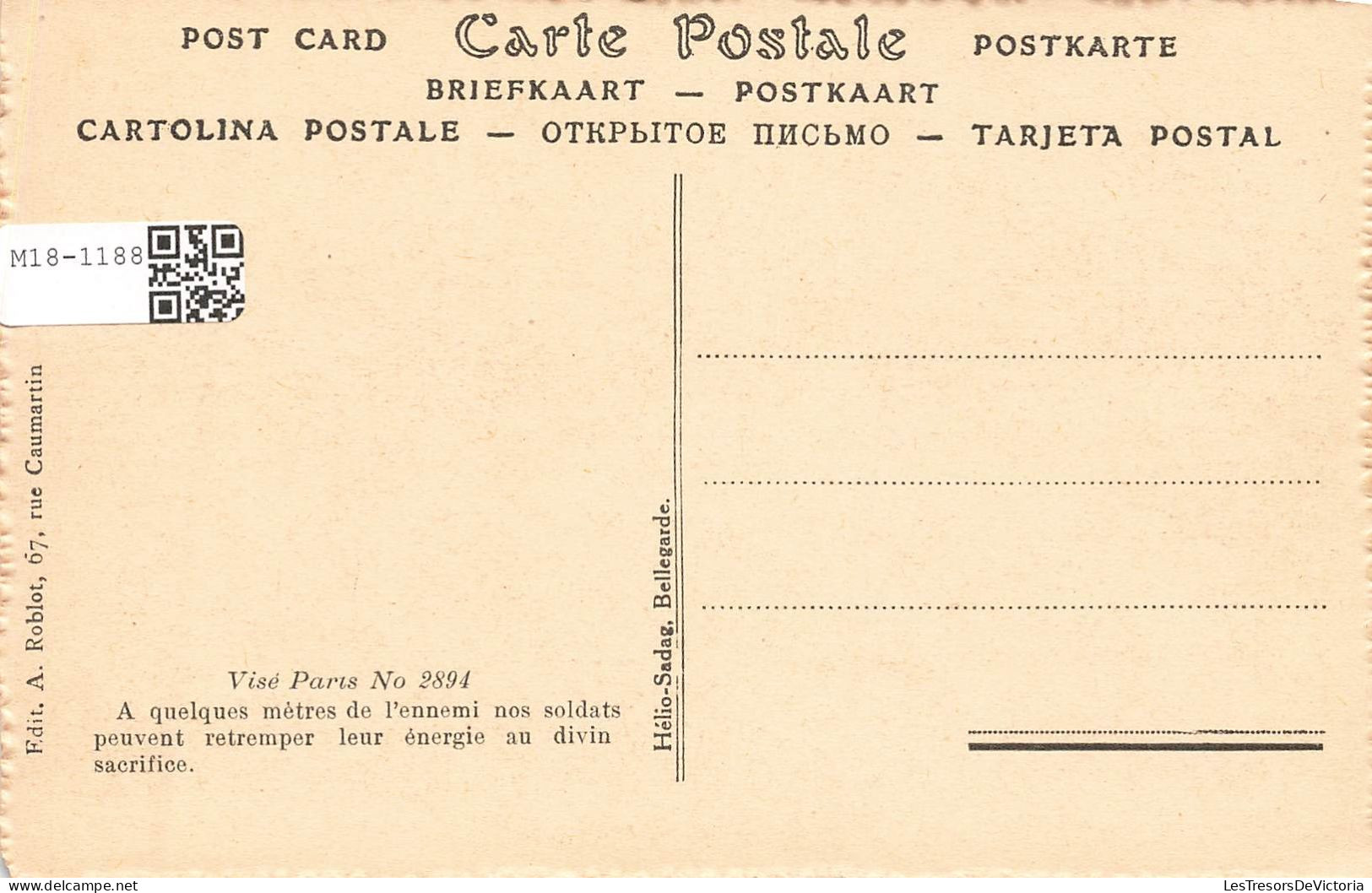 MILITARIA - Guerres - Autres - La Messe Aux Tranchées De Première Ligne - Carte Postale Ancienne - Andere Kriege