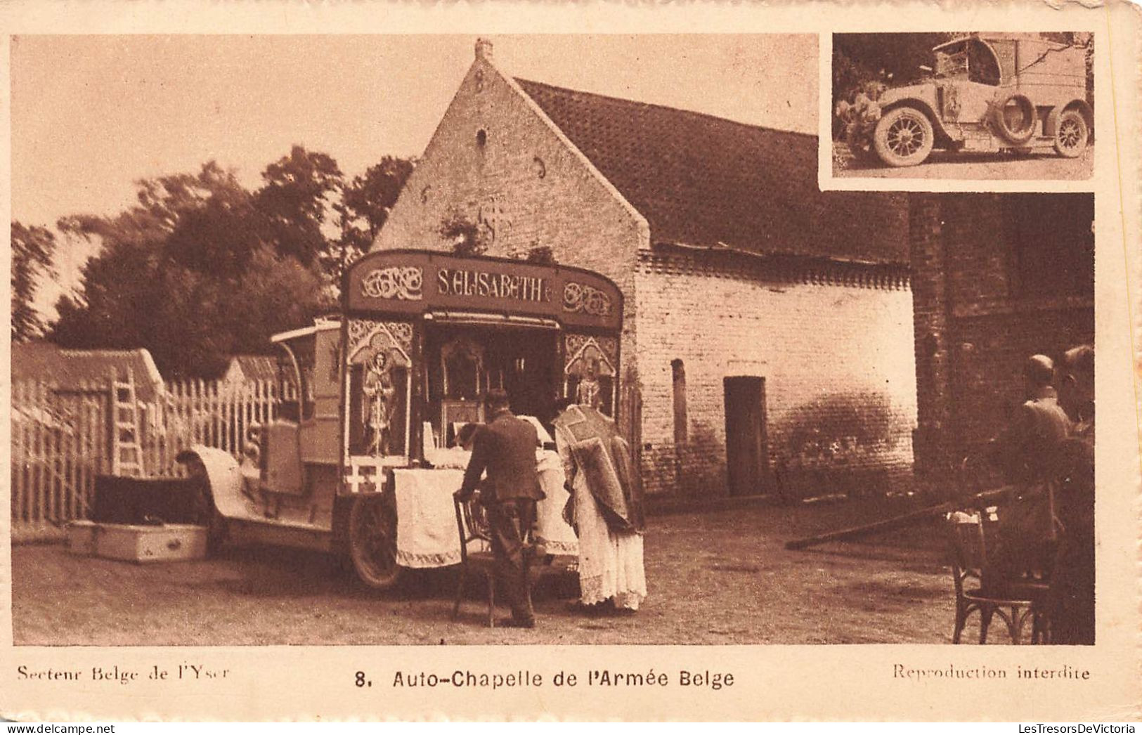 MILITARIA - Guerres - Autres - Auto-Chapelle De L'Armée Belge - Carte Postale Ancienne - Andere Kriege