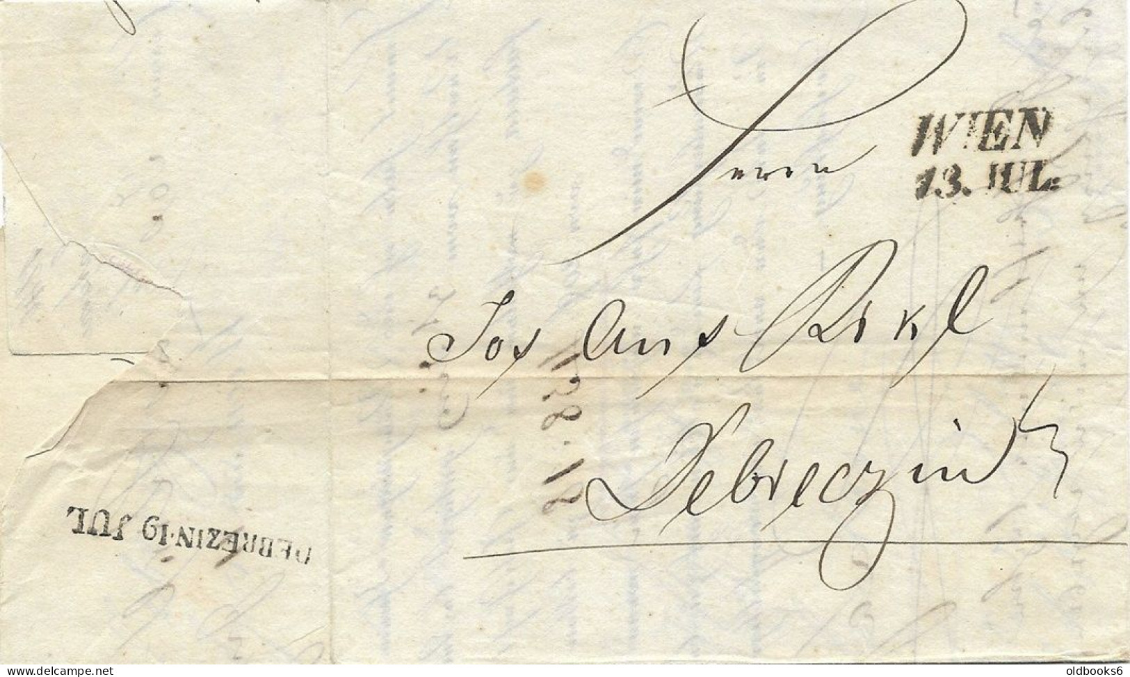 ÖSTERREICH 1831, Cholerabrief Von WIEN Nach Debrecin, Gerastelt Plus Ein Weiterer Brief - ...-1850 Préphilatélie
