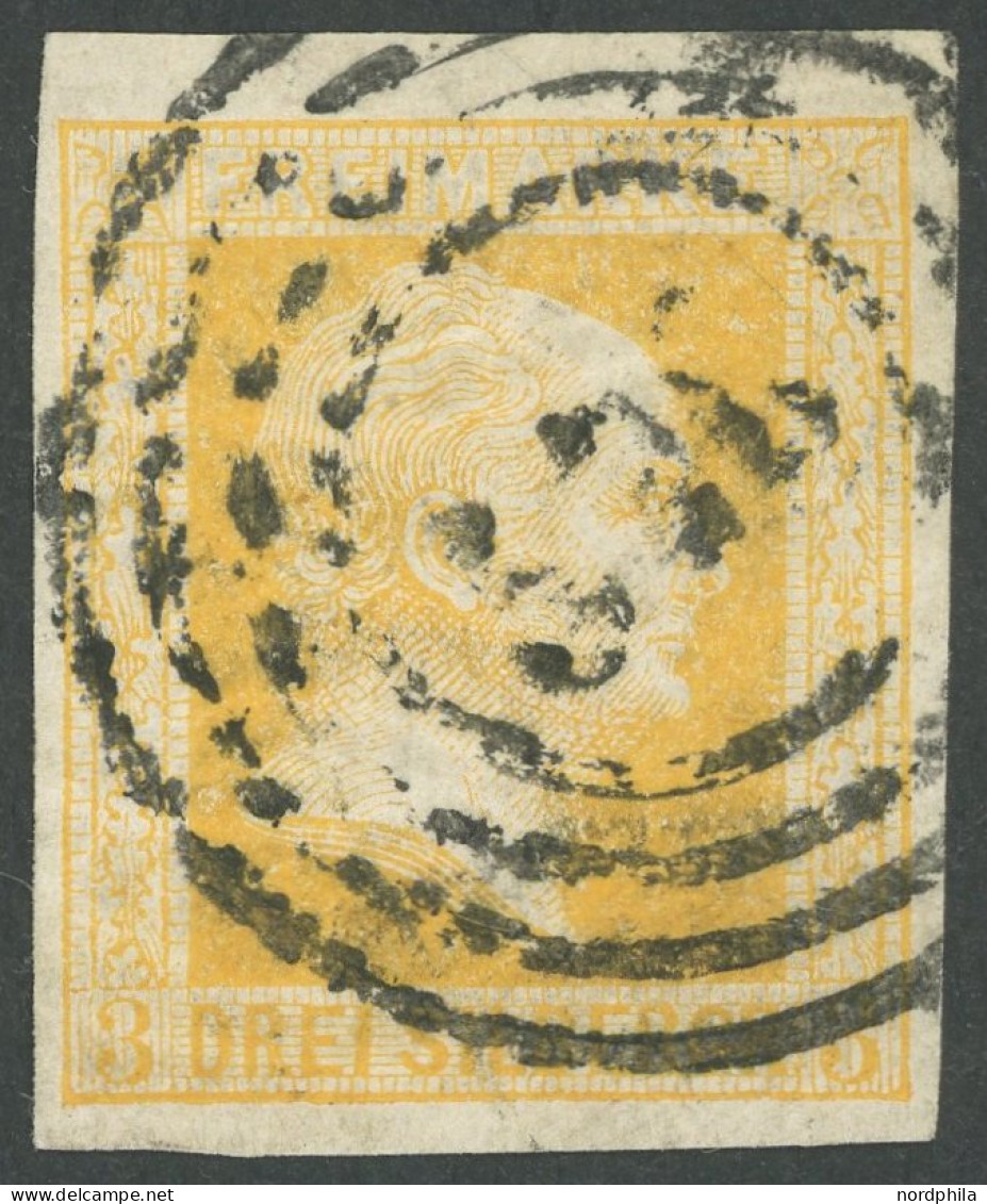 PREUSSEN 8b O, 1857, 3 Sgr. Gelb, Pracht, Mi. 120.- - Other & Unclassified