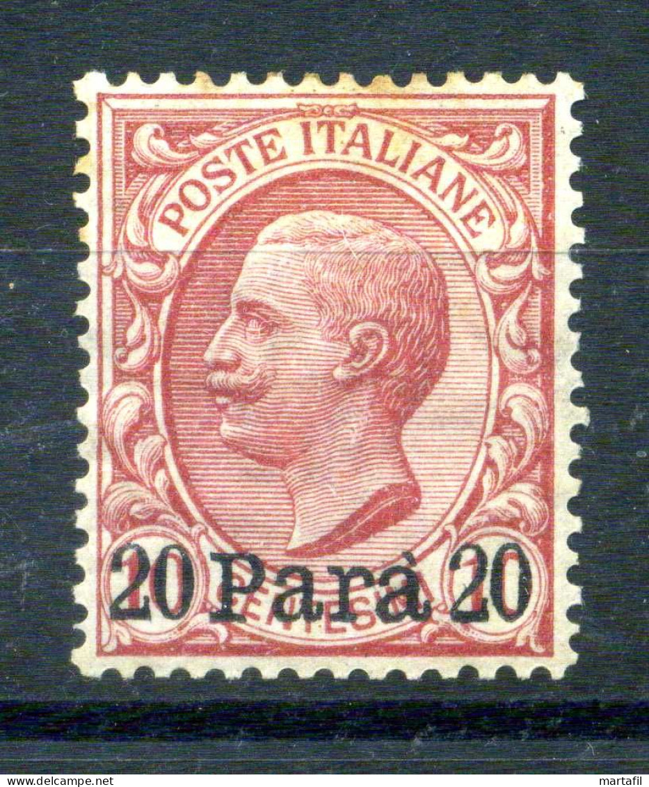 1907 LEVANTE Albania N.11 20 Pa. Su 10 Centesimi Rosa * - Albanien