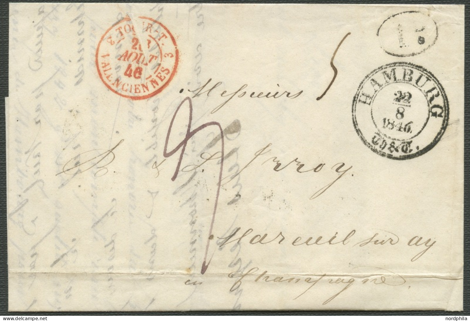 THURN Und TAXIS Thurn Und Taxis 1846, Vorphilabrief Geschrieben In Stockholm, Schweden Am 18.August 1846, Mit Courier Na - Prephilately