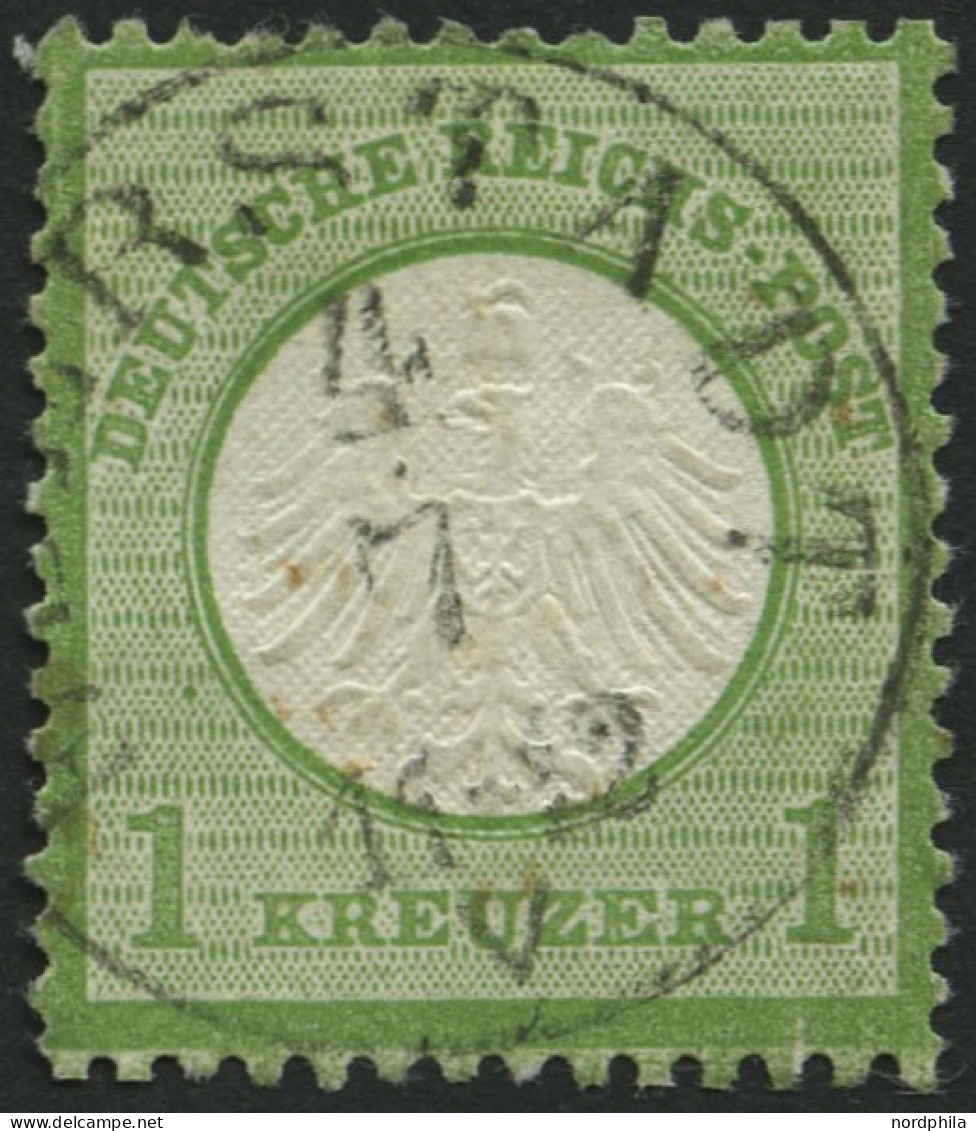 THURN Und TAXIS DR 7 O, EBERSTADT Zentrisch Auf 1 Kr. Gelblichgrün, Pracht, Mi. 70.- - Used Stamps