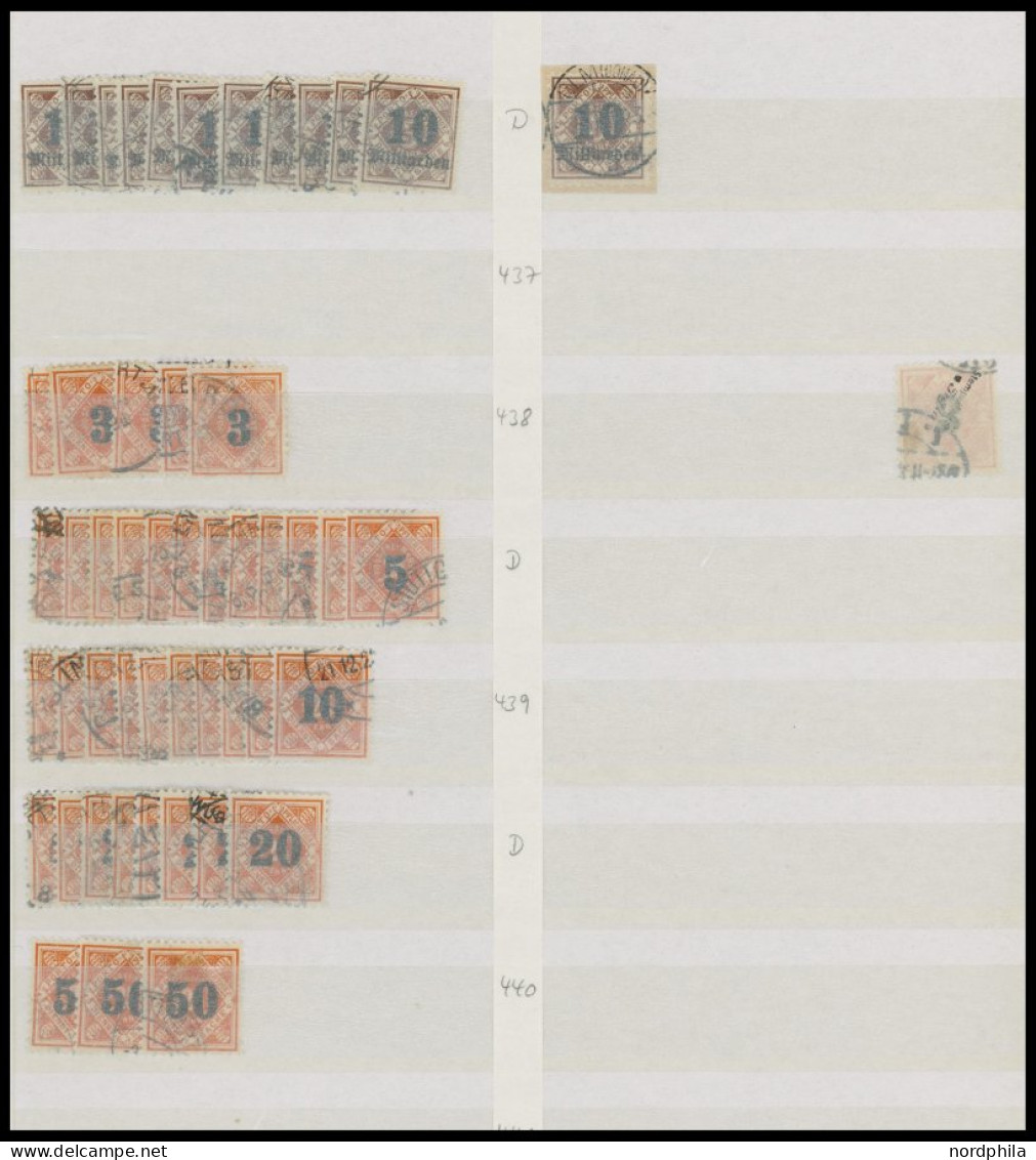 WÜRTTEMBERG 101-188 O,BrfStk , 1875-1923, Dienstmarken I, Gut Sortierte Reichhaltige Dublettenpartie Von über 1200 Werte - Andere & Zonder Classificatie