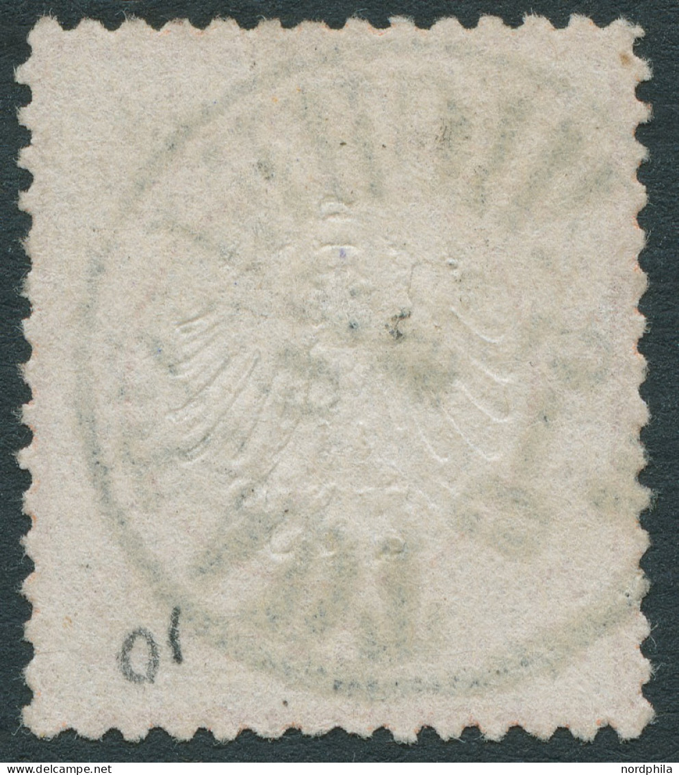 Dt. Reich 8 O, 1872, 2 Kr. Rötlichorange, Nachverwendetet Thurn Und Taxis Stempel MICHELSTADT, Kabinettstück Mi. 400.- - Autres & Non Classés