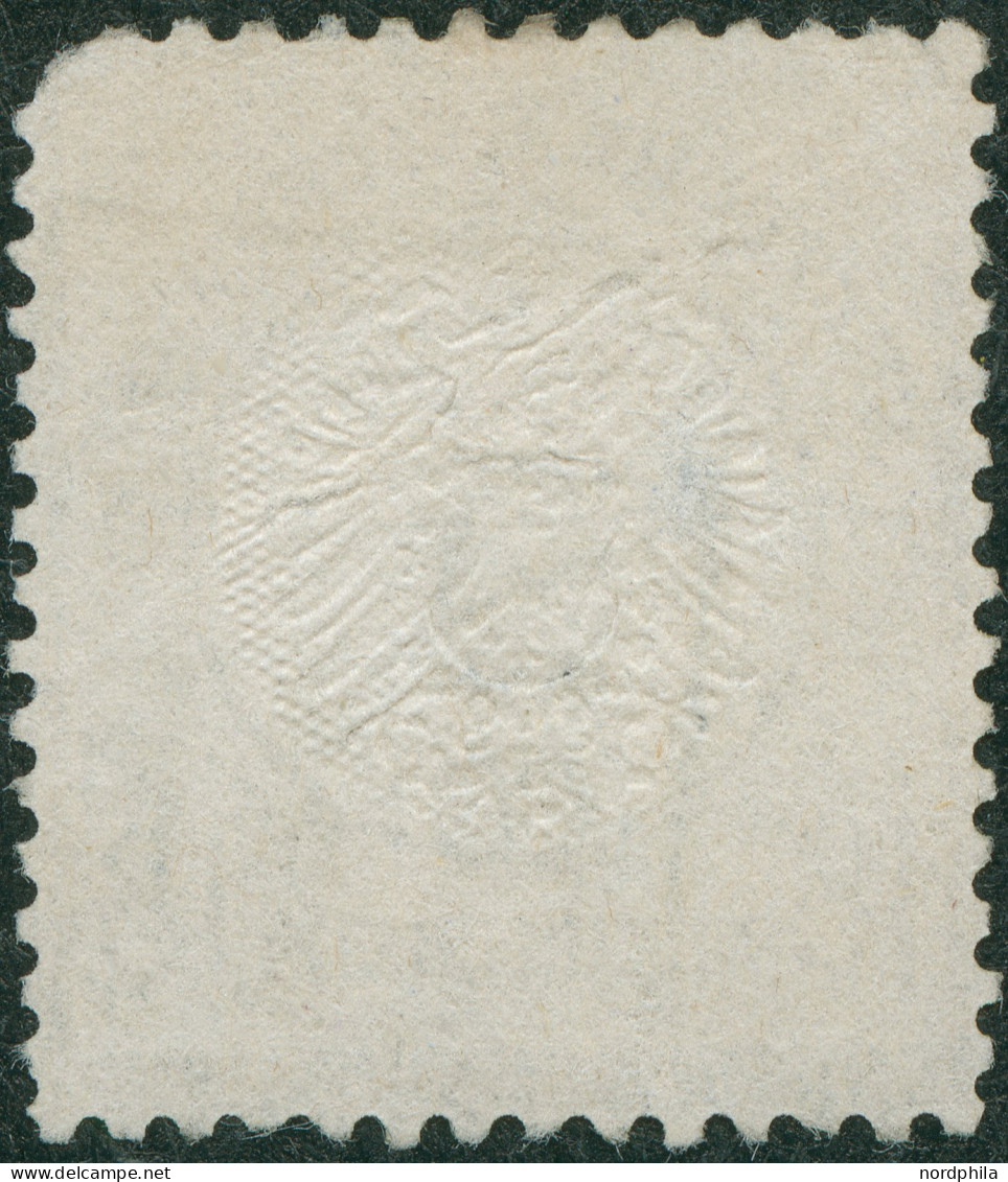 Dt. Reich 28 O, 1872, 18 Kr. Ockerbraun, R3 Frankfurt Div. Mängel - Fein, Mi. 2800.- - Gebraucht