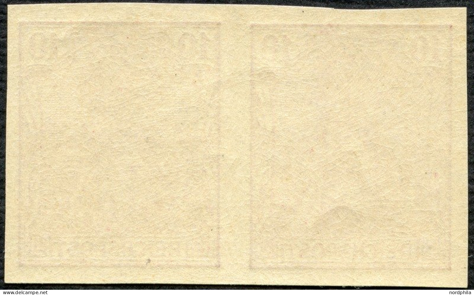 Dt. Reich 56aU , Deutsches Reich 1900, Nr. 56 AU, 10 Pf. Reichspost, Dunkelkarminrot, Ungezähntes, Postfrisches, Waagrec - Neufs