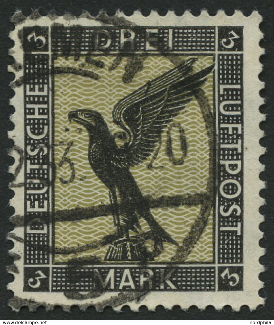 Dt. Reich 384 O, 1926, 3 M. Adler, Pracht, Mi. 120.- - Gebruikt