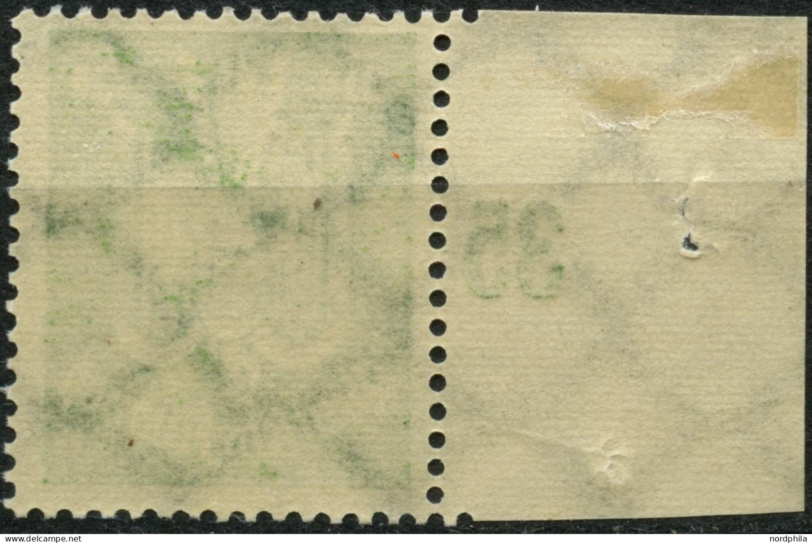 Dt. Reich 344Y , 1924, 5 Pf. Holztaube, Mit Liegendem Wasserzeichen, Pracht, Kurzbefund Dr. Oechsner, Mi. 440.- - Autres & Non Classés