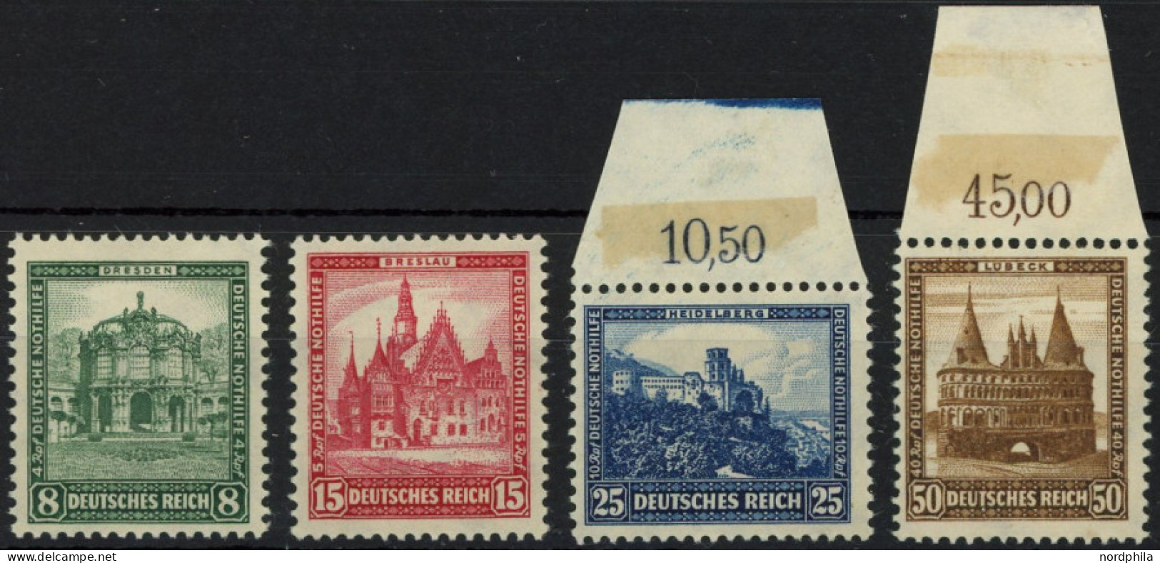 Dt. Reich 459-62 , 1931, Nothilfe, Postfrischer Prachtsatz, Mi. 240.- - Autres & Non Classés