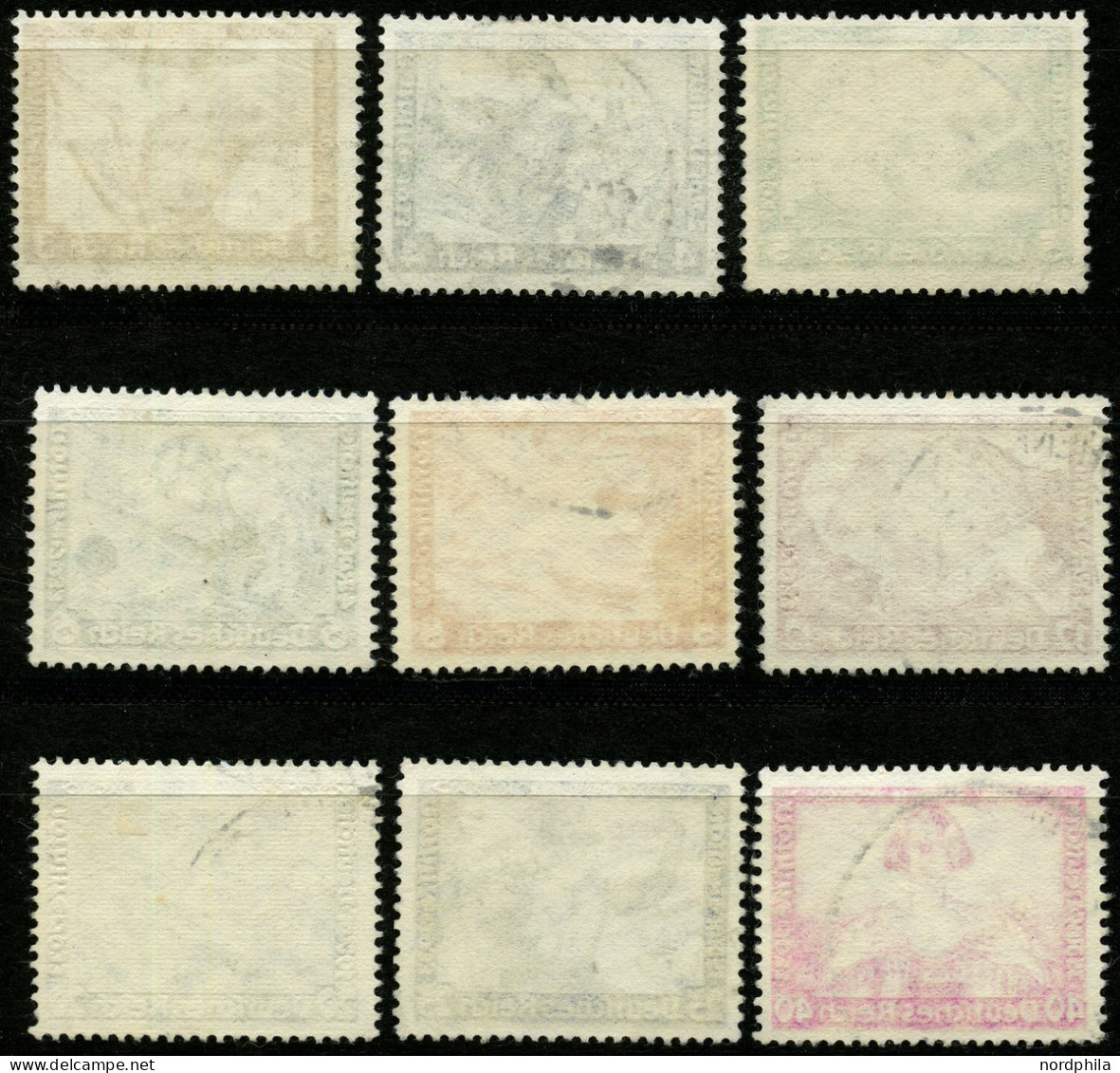 Dt. Reich 499-507 O, 1933, Wagner, Satz Feinst/Pracht Mi. 380.- - Gebraucht