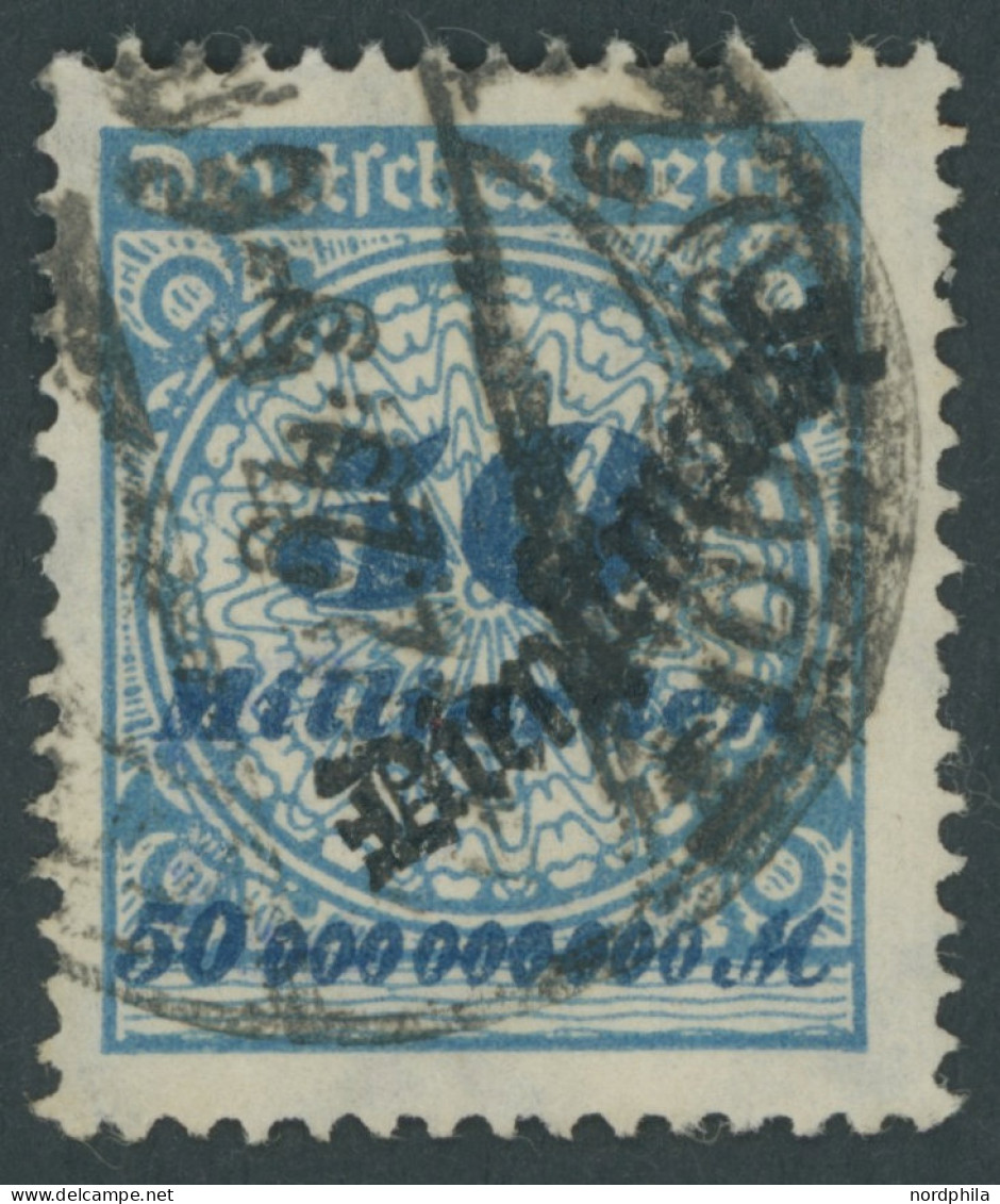 DIENSTMARKEN D 88 O, 1923, 50 Mrd. M. Lebhaftkobaltblau/schwärzlichkobaltblau, Pracht, Gepr. Peschl, Mi. 260.- - Service