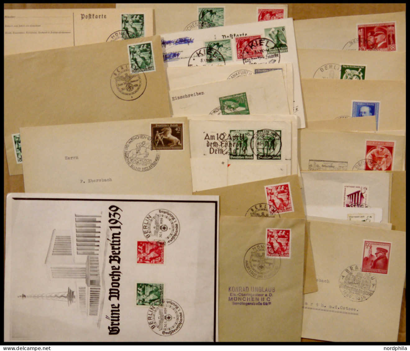 SAMMLUNGEN 1939-1944, Sammlung Von 85 Belegen Mit Sondermarken-Frankaturen, Alle Mit Verschiedenen Sonderstempeln, Fast  - Sonstige & Ohne Zuordnung