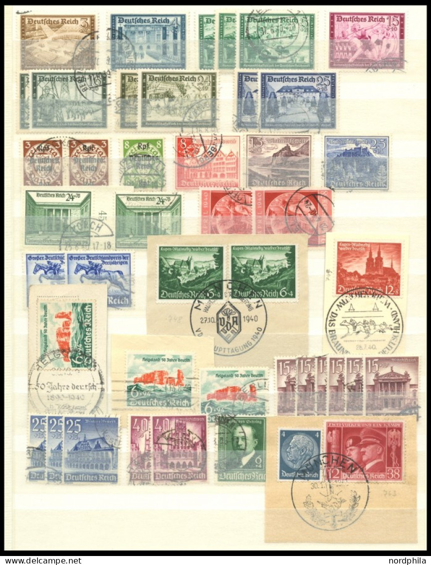 LOTS O,BrfStk , 1933-1944, Saubere Dublettenpartie Meist Mittlerer Werte, Fast Nur Prachterhaltung, Mi. über 2400.- - Autres & Non Classés