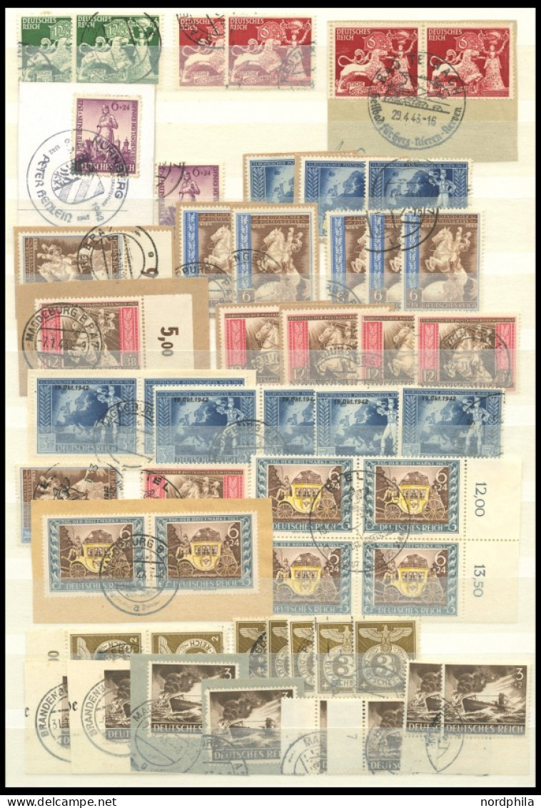 LOTS o,BrfStk , 1933-1944, saubere Dublettenpartie meist mittlerer Werte, fast nur Prachterhaltung, Mi. über 2400.-