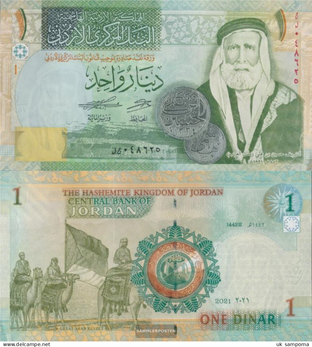 Jordan Pick-number: 34 (2021) Uncirculated 2021 1 Dinar - Jordanie