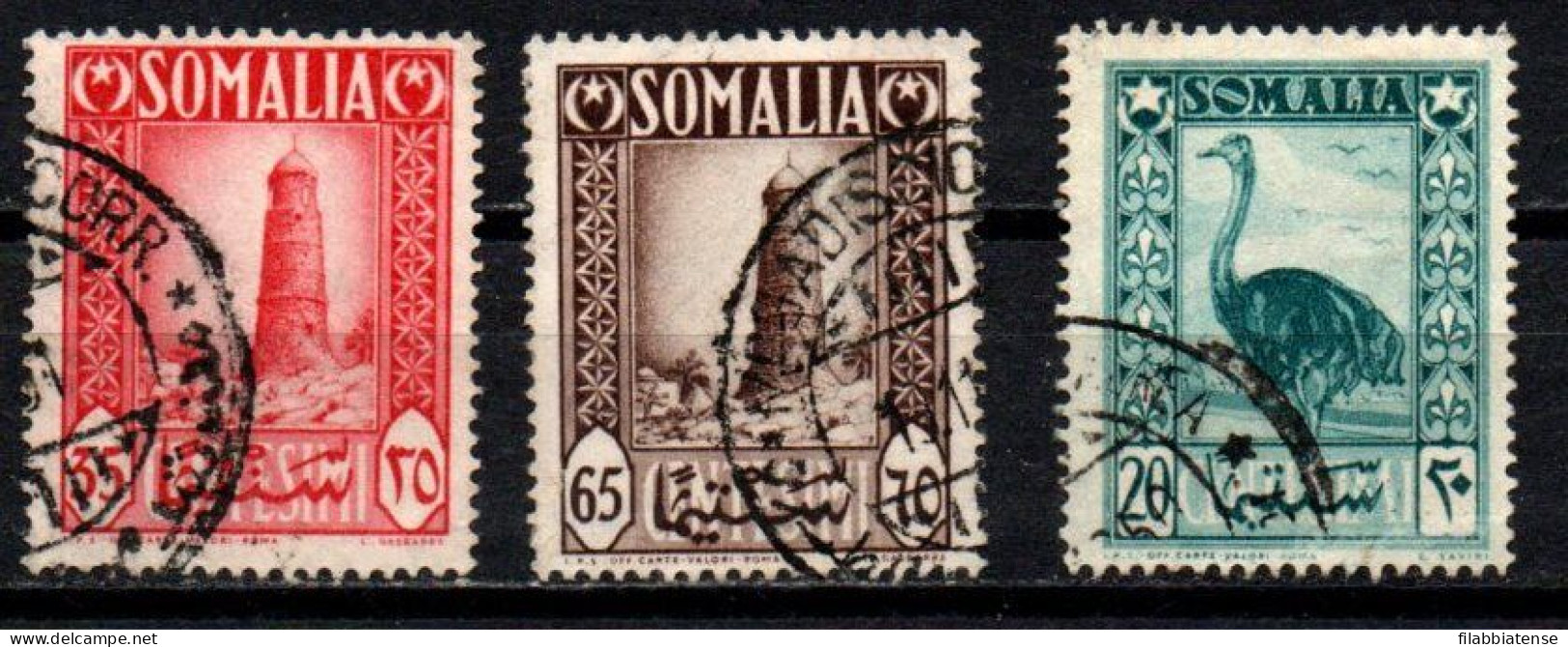 1950 - Italia - Somalia AFIS 6 + 7 + 10 Pittorica    ------- - Somalia (AFIS)