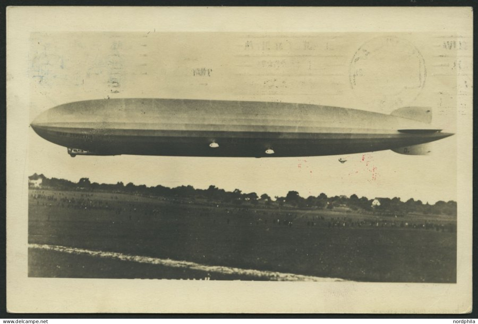 ZULEITUNGSPOST 57A BRIEF, Liechtenstein: 1930, Südamerikafahrt, Bis Sevilla, Mit Einzelfrankatur Mi.Nr. 71, Prachtkarte - Zeppelins