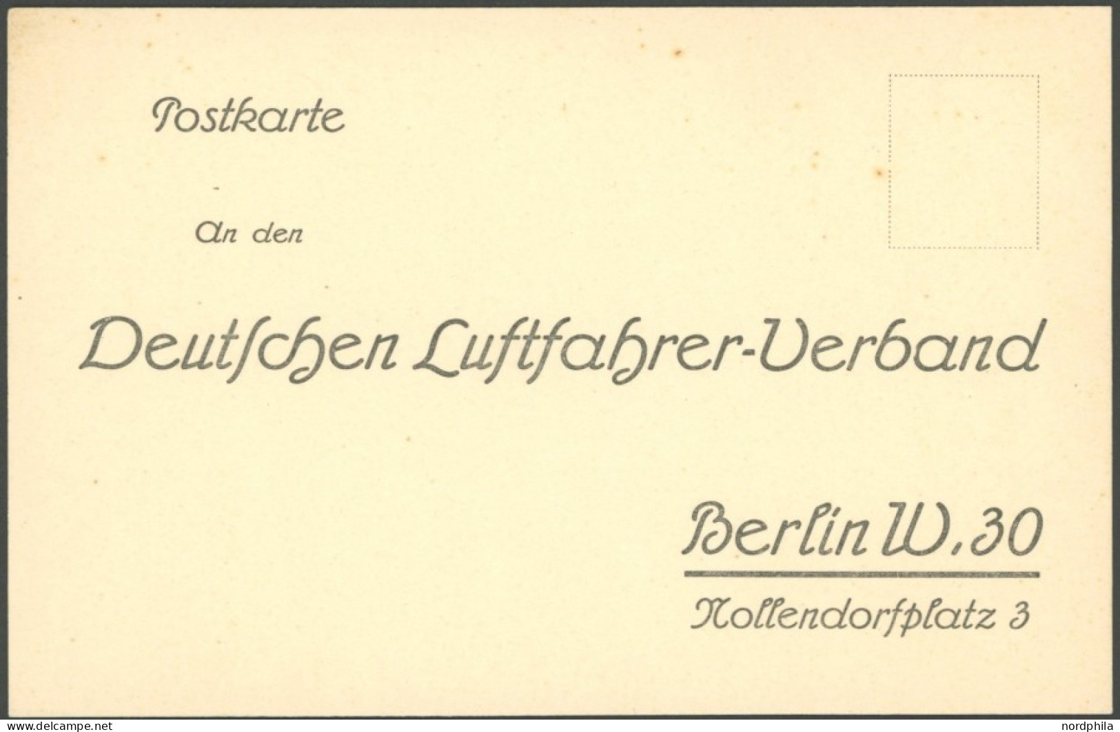 ALTE ANSICHTSKARTEN 1913, Deutscher Luftfahrer Verband, Vordruck-Einladungskarte Zur Wohltätigkeits-Vorstellung, Ungebra - Other & Unclassified