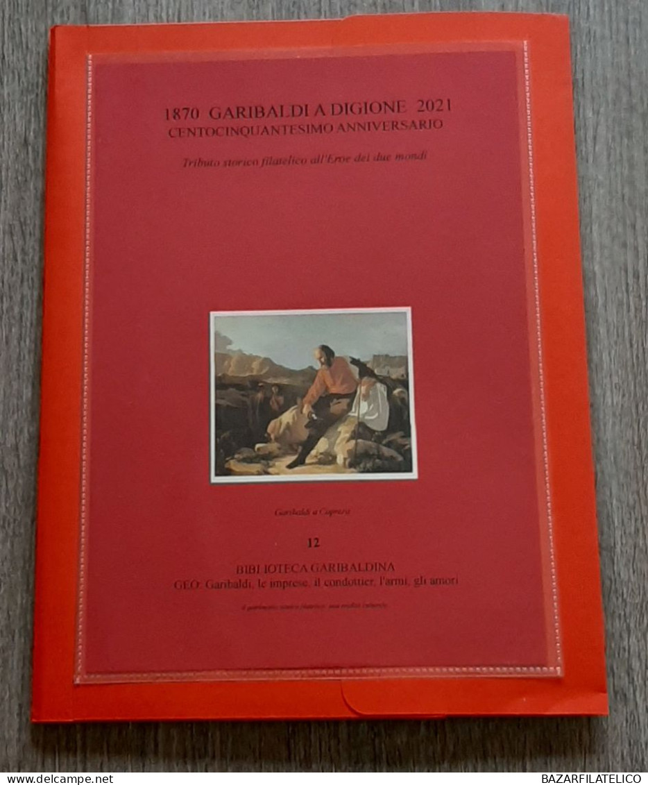 TEMATICA GARIBALDI COLLEZIONE CELEBRAZIONE 150° ANNIVERSARIO CON RARO MANIFESTO