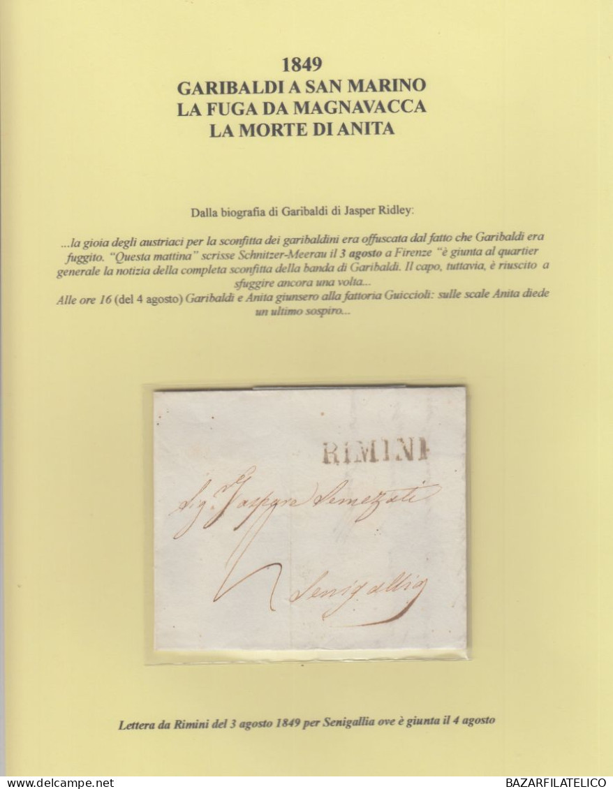 TEMATICA GARIBALDI COLLEZIONE CELEBRAZIONE 150° ANNIVERSARIO CON RARO MANIFESTO