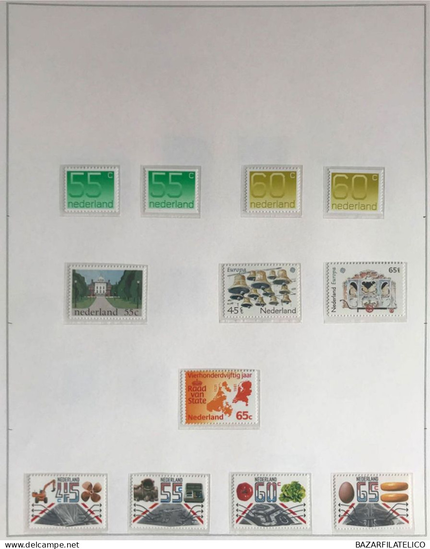 COLLEZIONE DELL'OLANDA DAL 1966 AL 1977 G.I MNH** + SERVIZI