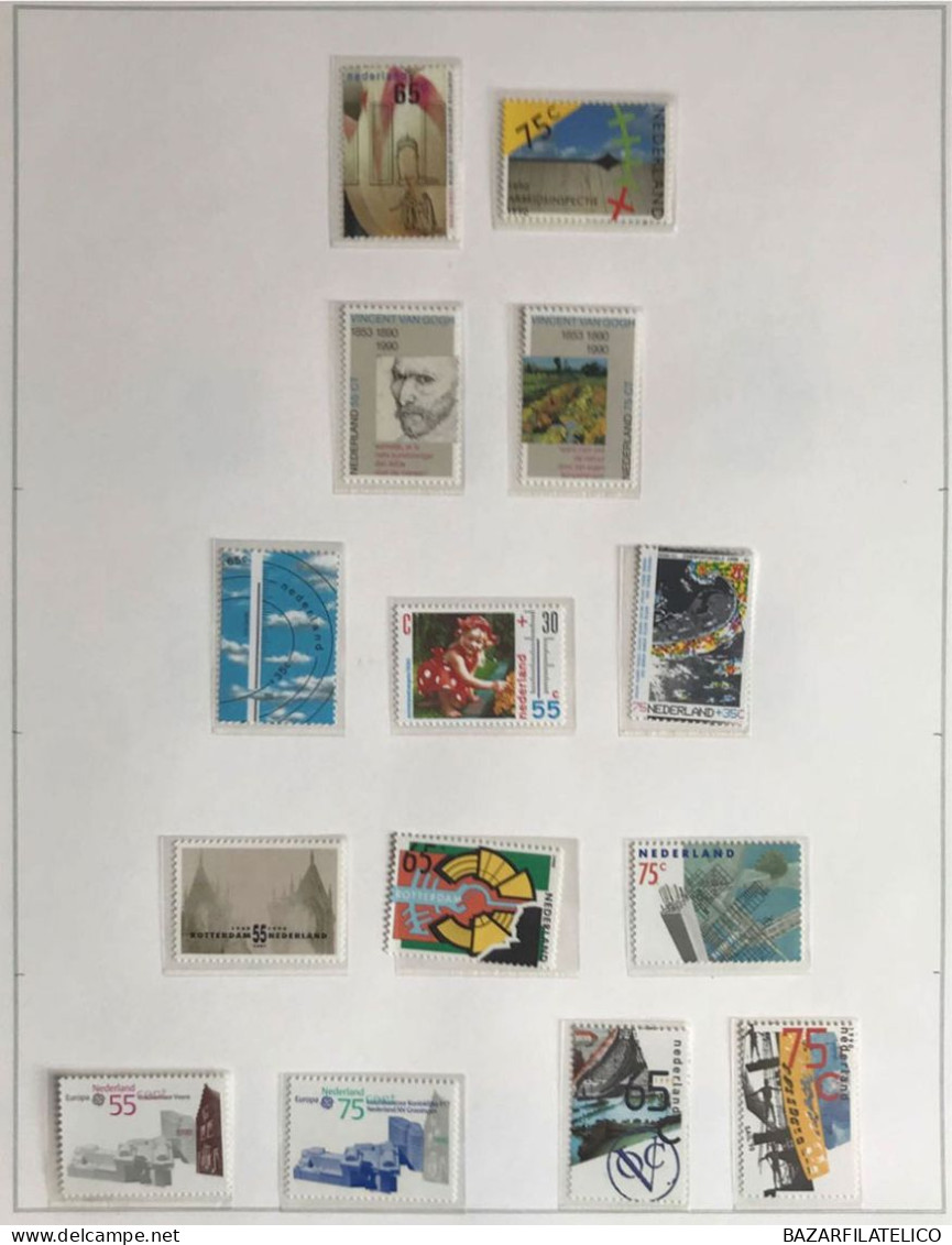 COLLEZIONE DELL'OLANDA DAL 1966 AL 1977 G.I MNH** + SERVIZI