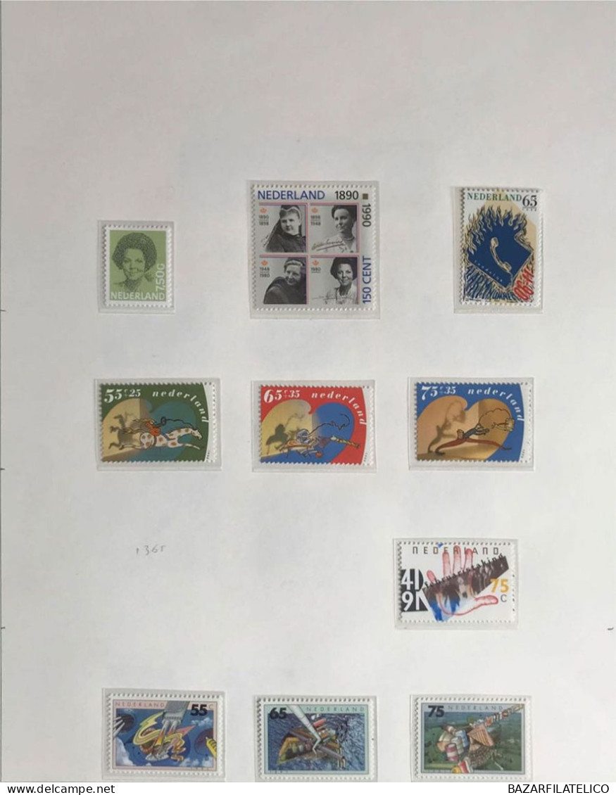 COLLEZIONE DELL'OLANDA DAL 1966 AL 1977 G.I MNH** + SERVIZI