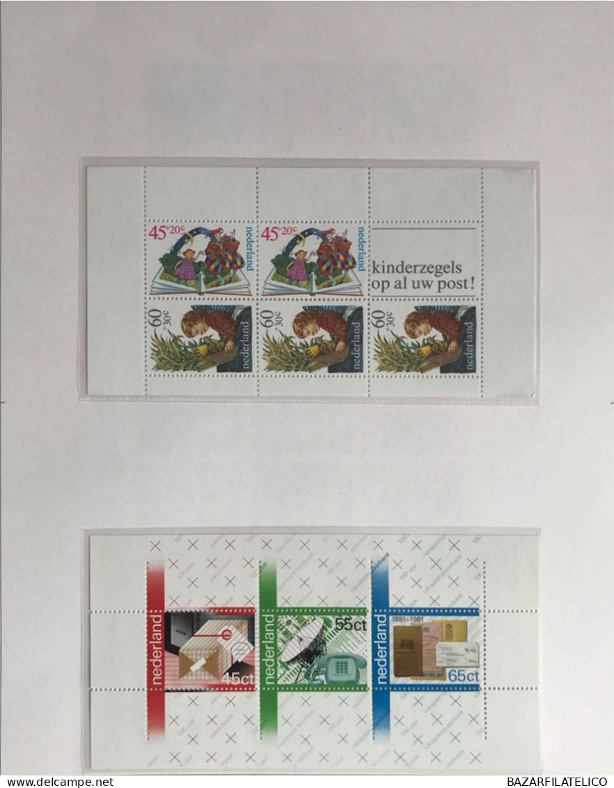 COLLEZIONE DELL'OLANDA DAL 1966 AL 1977 G.I MNH** + SERVIZI