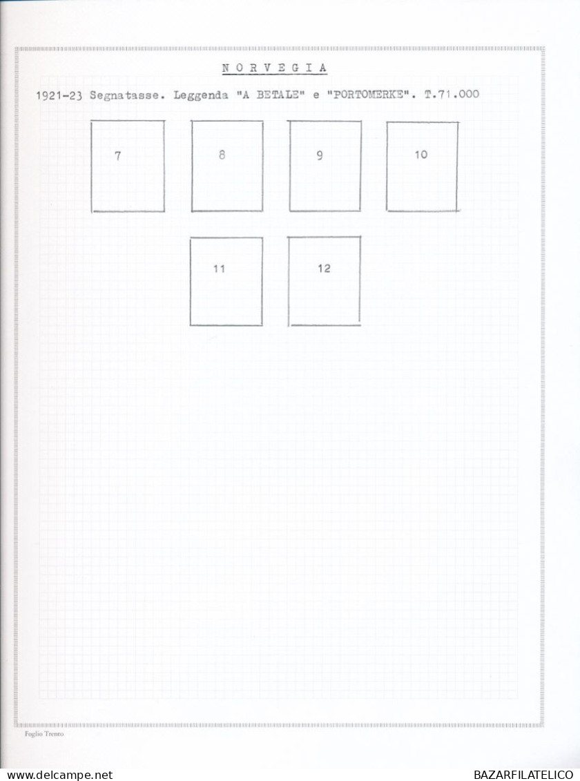 COLLEZIONE NORVEGIA SU ALBUM CON FOGLI AUTOCOSTRUITI G.I / G.O / USATA