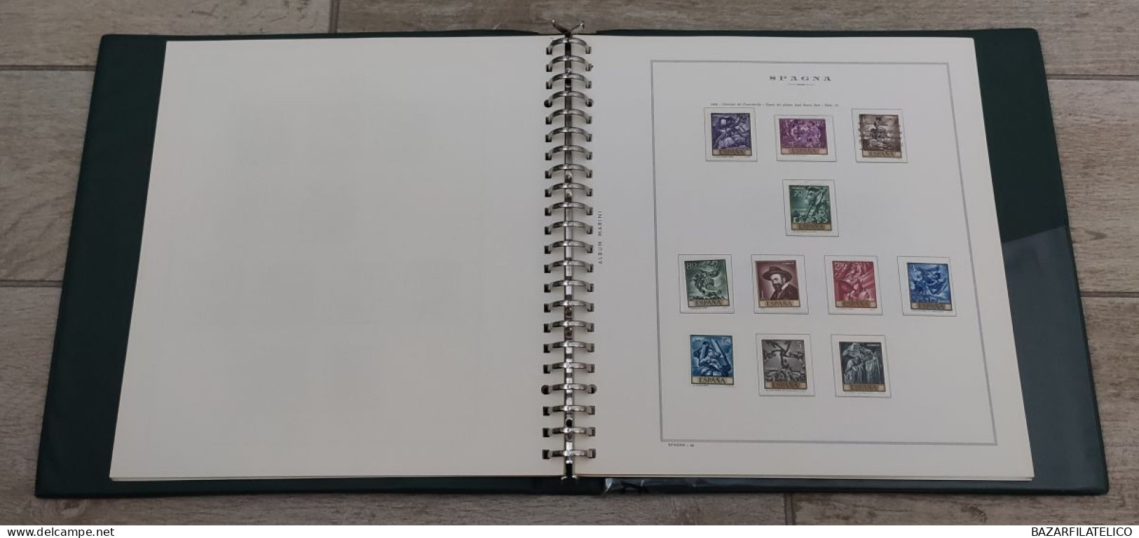 SPAGNA COLLEZIONE SULLE OPERE D'ARTE DIPINTI SU FOGLI MARINI 1958/80 G.I MNH** - Collections