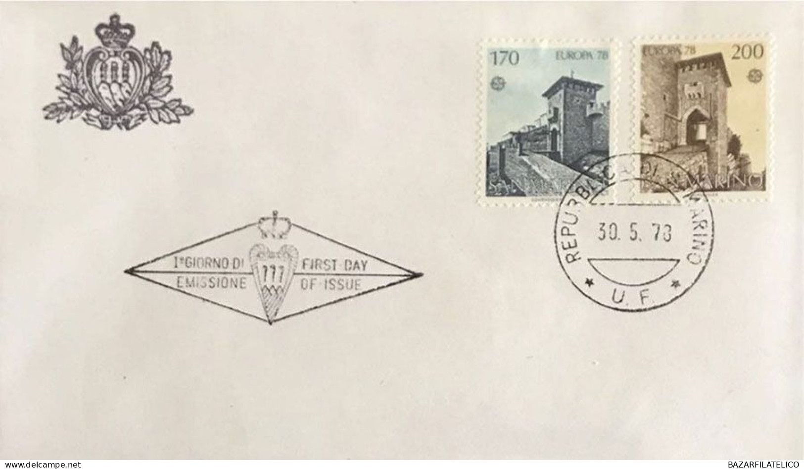 COLLEZIONE DI BUSTE PRIMO GIORNO SAN MARINO DAL 1967 AL 1985