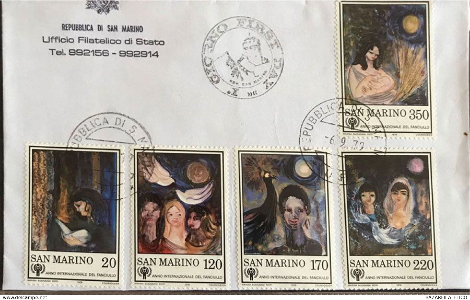 COLLEZIONE DI BUSTE PRIMO GIORNO SAN MARINO DAL 1967 AL 1985