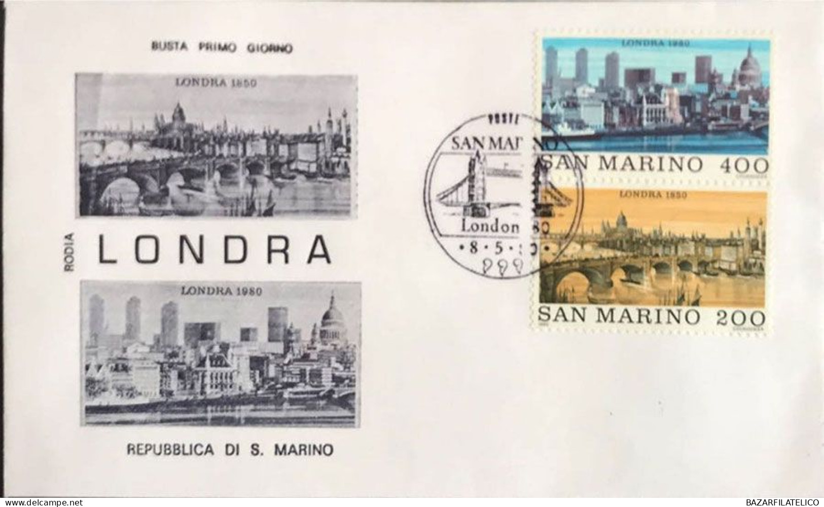 COLLEZIONE DI BUSTE PRIMO GIORNO SAN MARINO DAL 1967 AL 1985