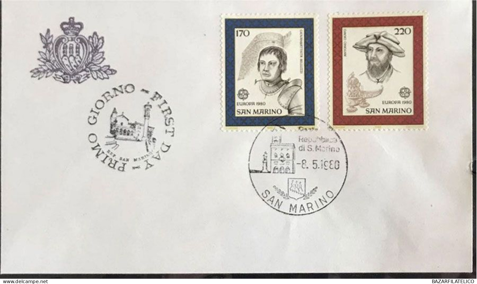 COLLEZIONE DI BUSTE PRIMO GIORNO SAN MARINO DAL 1967 AL 1985