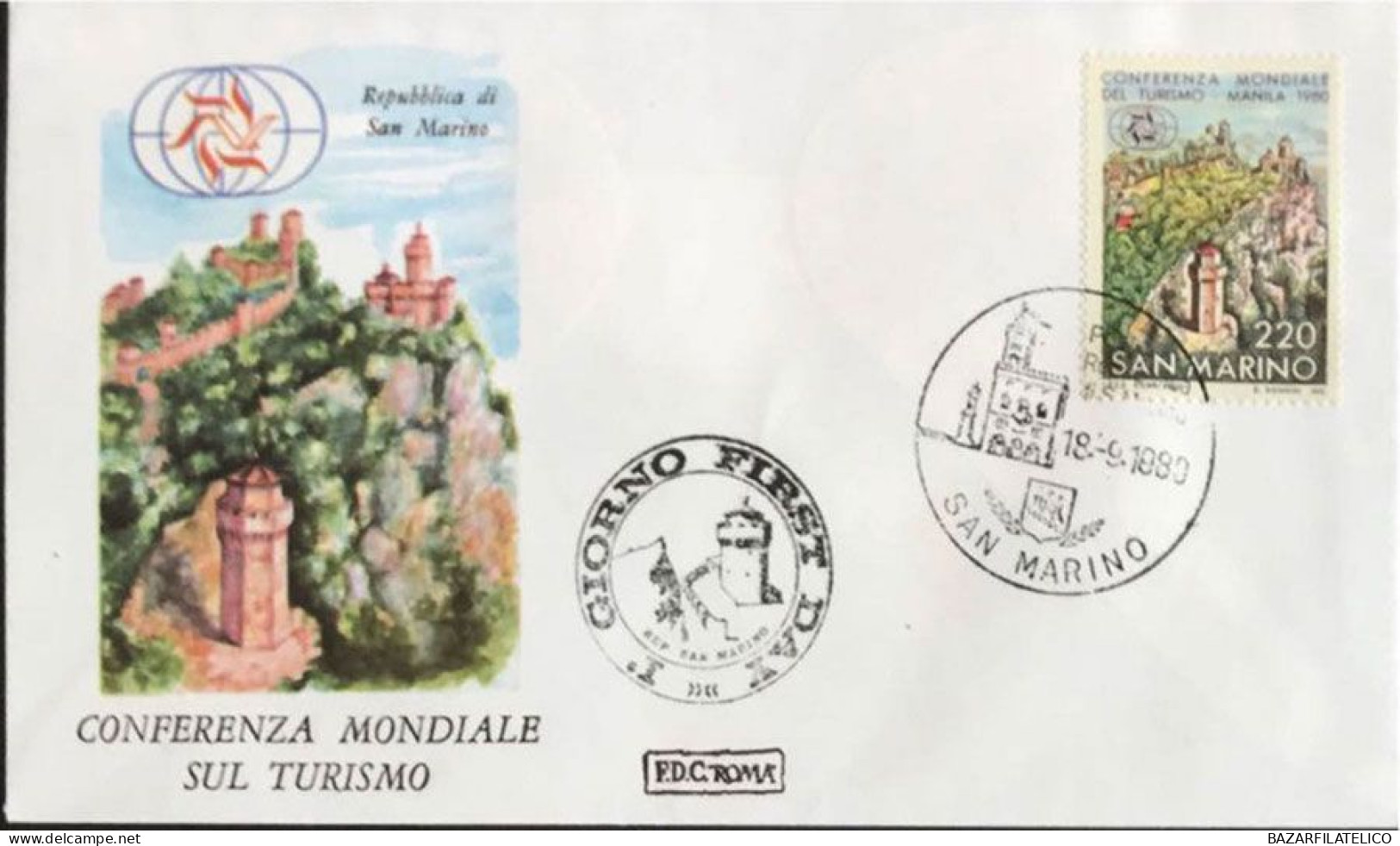 COLLEZIONE DI BUSTE PRIMO GIORNO SAN MARINO DAL 1967 AL 1985