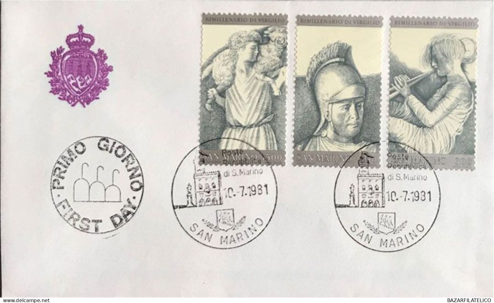 COLLEZIONE DI BUSTE PRIMO GIORNO SAN MARINO DAL 1967 AL 1985