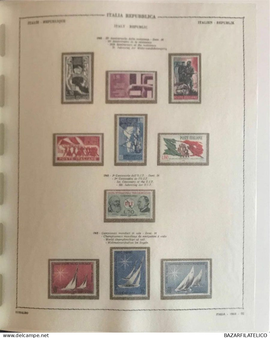 COLLEZIONE DI REPUBBLICA E SAN MARINO DAL 1960 AL 1977 G.I MNH** + SERVIZI