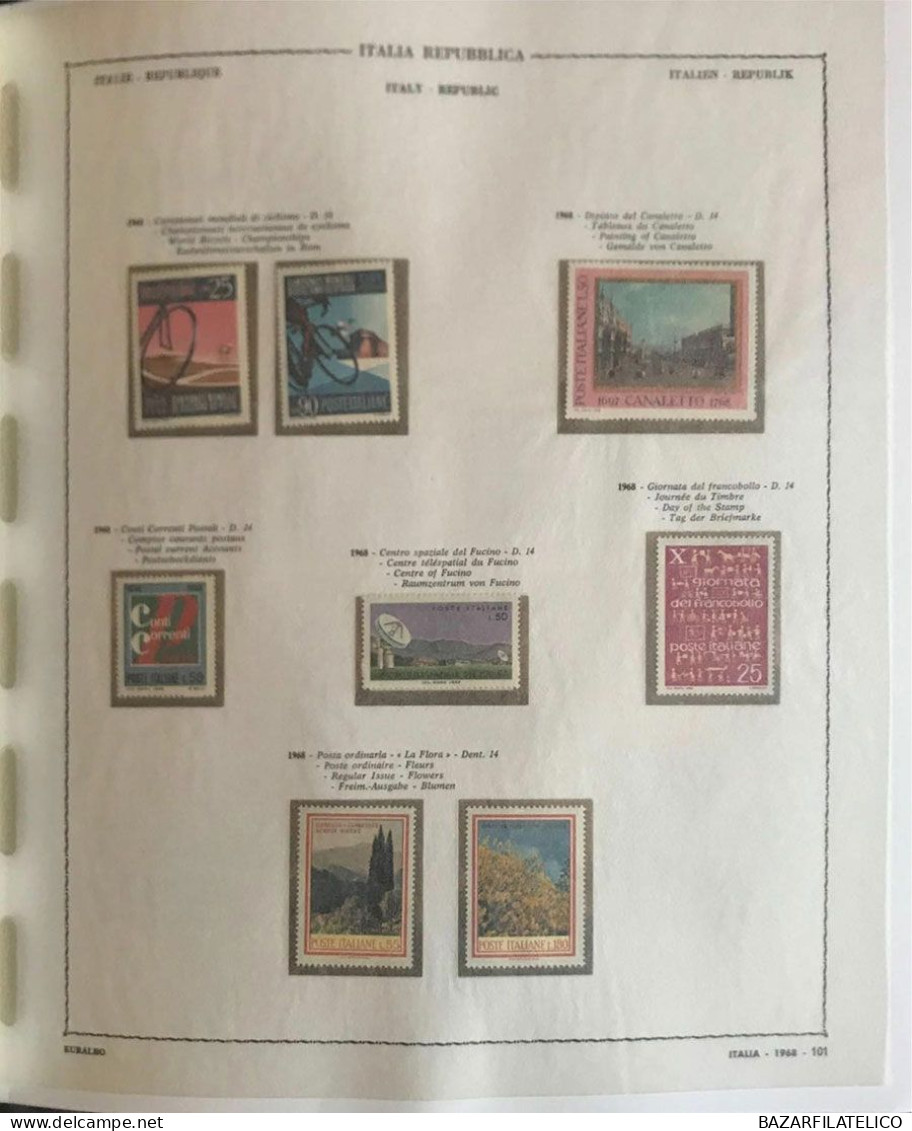 COLLEZIONE DI REPUBBLICA E SAN MARINO DAL 1960 AL 1977 G.I MNH** + SERVIZI