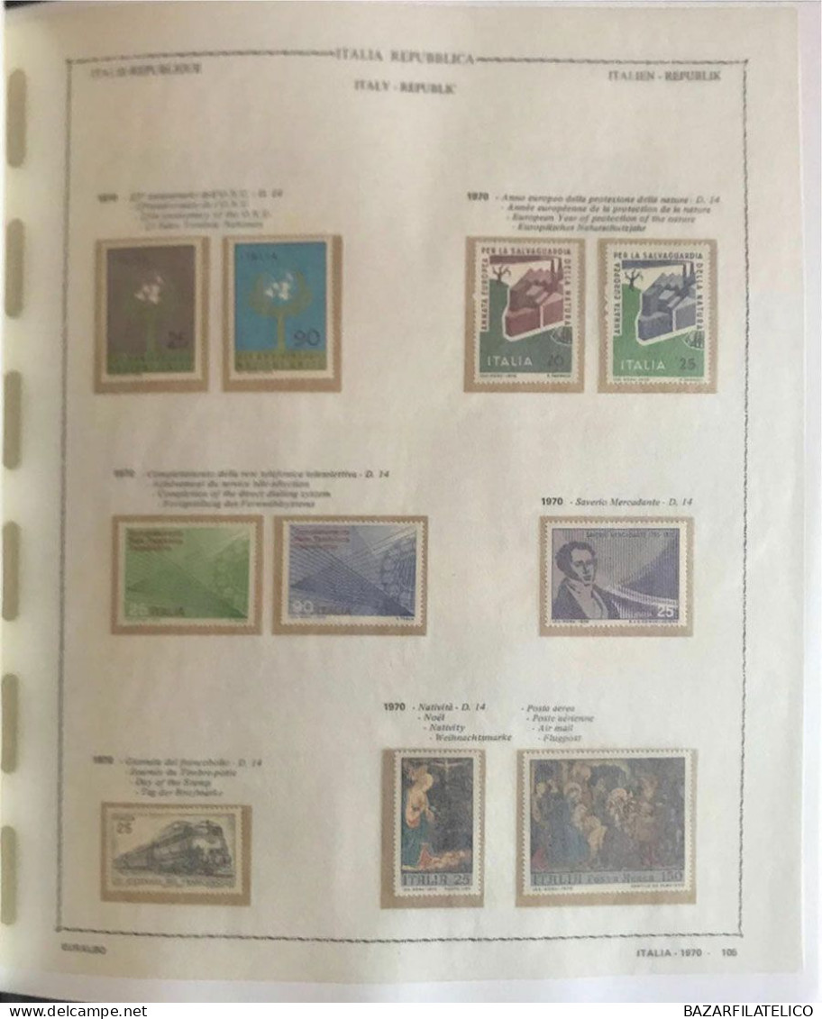 COLLEZIONE DI REPUBBLICA E SAN MARINO DAL 1960 AL 1977 G.I MNH** + SERVIZI